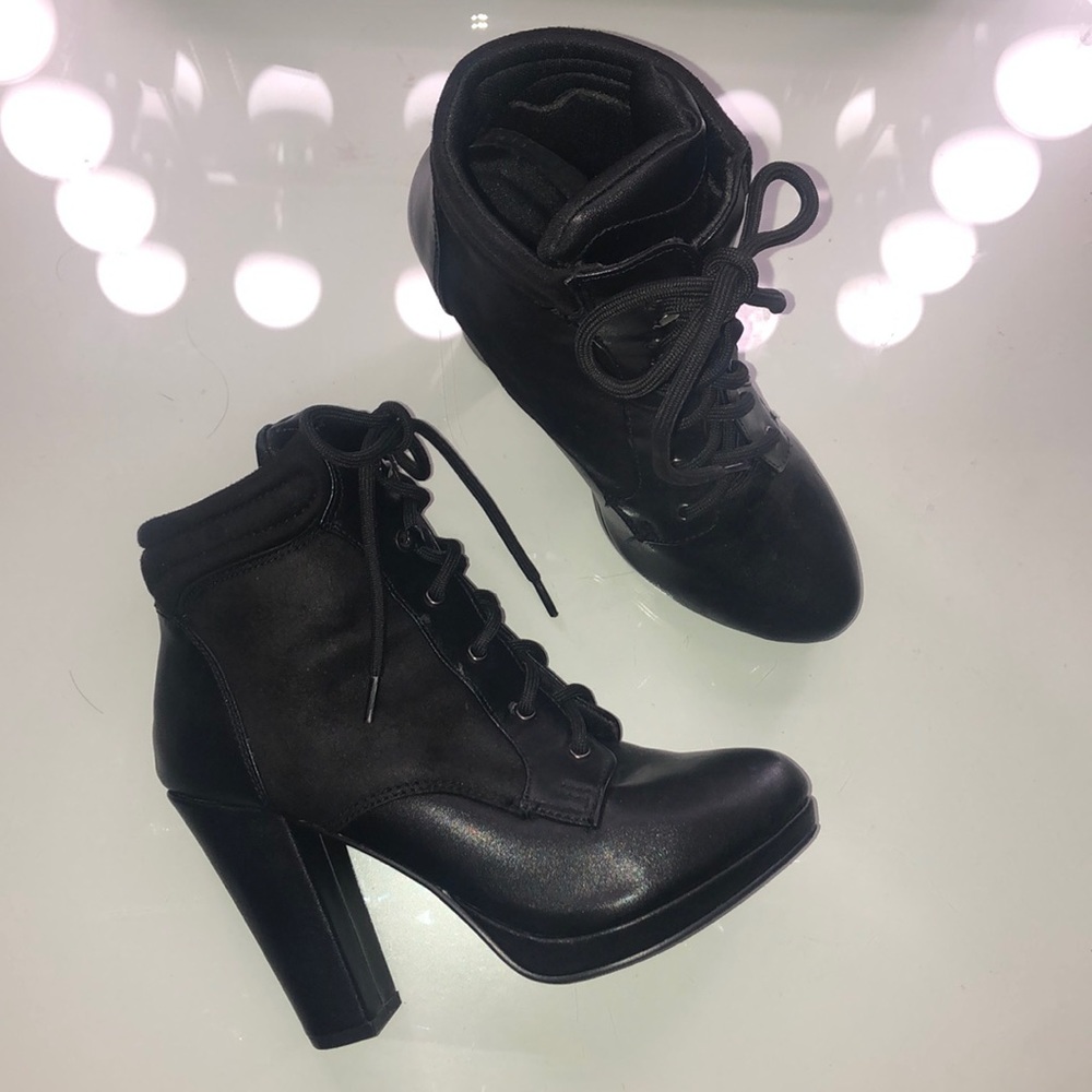 CALL IT SPRING black chunky bootie